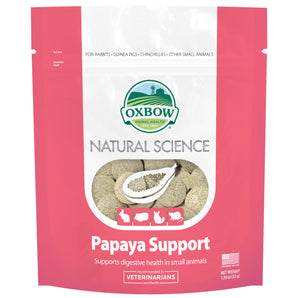 Oxbow Natural Science Papaya Rodent Supplements. Digestive health formula. 32.8g