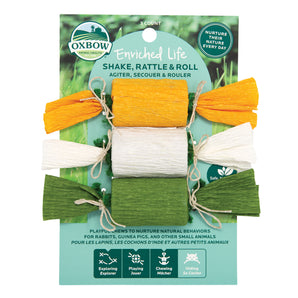 Oxbow Enriched Life Shake, Shake and Roll Rodent Chew Toys.