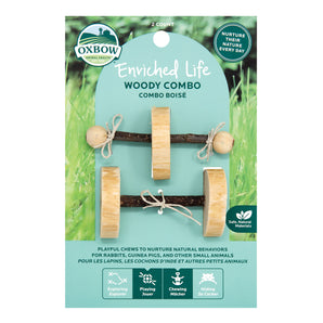Woody Combo for Rodents from Oxbow Enriched Life. Pack of 2.