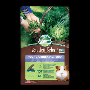 Nourriture pour jeune cochon d'inde Oxbow Garden Select. Choix de formats.