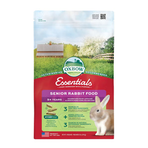 Nourriture pour lapin âgé Oxbow Essentials.Choix de formats.