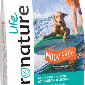 Pronature Life dry dog ​​food. Formula for all breeds and life stages. MOOV formula. Boneless salmon recipe. Format choice.