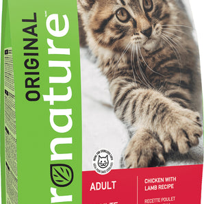 Pronature Original dry food for adult cats. Chicken and lamb meal. Format choice.