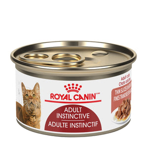 Nourriture en conserve ROYAL CANIN pour chats - Formule adulte instinctif. Fines tranches en sauce. 85 g.