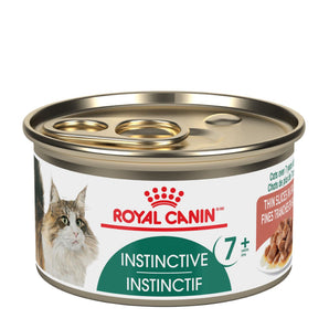 Nourriture en conserve ROYAL CANIN pour chats - Formule adulte instinctif 7ans et +. Fines tranches en sauce. 85 g.