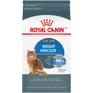 Royal Canin dry cat food. Weight control formula. Format choice.