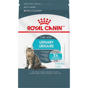 Royal Canin dry cat food. Urinary care formula. Format choice.