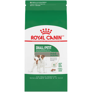 Royal Canin dry food for small breed adult dogs. Weight maintenance formula. Format choice.