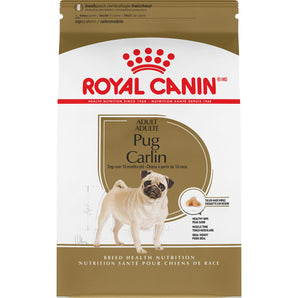 Carlin Royal Canin dry food for adult dogs. Skin health formula. Format choice.
