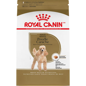 Royal Canin Poodle dry food for adult dogs. Healthy coat formula. Exclusive croquettes. Format choice.