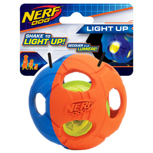Balle à frapper Nerf Dog contenant une ampoule à DEL, moyenne