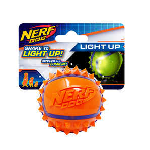 Nerf Dog LED Spike Ball, Blue and Orange