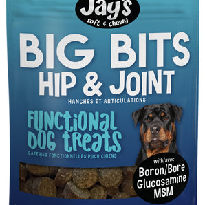 Jay's Soft &amp; Chewy BIG BITS dog treats. Hips &amp; Joints. Choice of formats.
