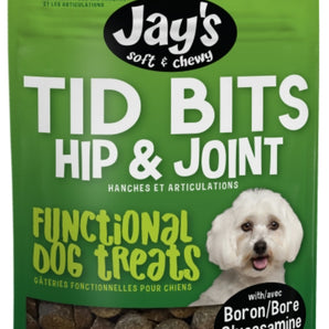 Jay's Soft &amp; Chewy TID BITS dog treats. Hips &amp; Joints. Choice of formats.