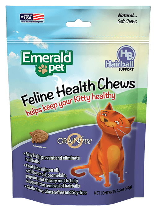 Emarald Pet Cat Treats, Grain and Soy Free Hairball Control Formula