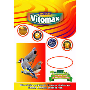 Nourriture enrichie pour Pinsons Zoo-Max VITOMAX. Choix de formats.
