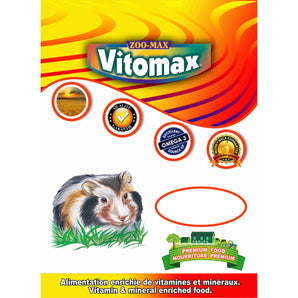 Nourriture enrichie pour Cochons d'Inde Zoo-Max VITOMAX. Choix de formats.