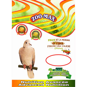 Nourriture premium pour colombes & tourterelles Zoo-Max - ÉCONO-MAX. Choix de formats.