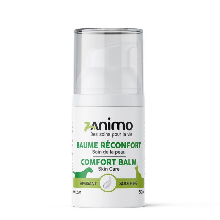 Zanimo Baume réconfort - Soin de la peau, apaisant, cicatrisant pour chiens et chats - 50ml