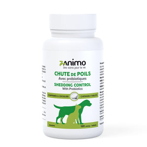 Zanimo CHUTE DE POILS Suppléments pour chiens et chats en comprimés. Choix de quantités.