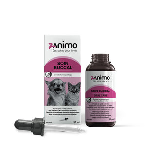 Zanimo BUCCAL CARE homeo. Aids in the oral health of dogs and cats. 30ml