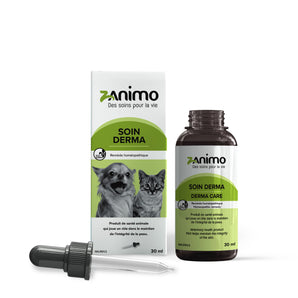 Zanimo DERMA CARE homeo. Maintains the integrity of the skin of dogs and cats. 30ml