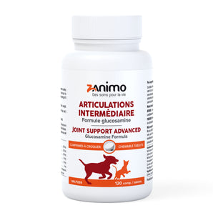 Zanimo Articulations INTERMÉDIAIRE. Suppléments pour chiens et chats - Formule Glucosamine en comprimés. 120 comp.