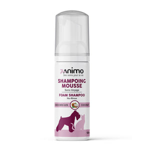 Zanimo FOAM SHAMPOO - Without rinsing - COCO DES ÎLES. For dogs and cats. 120ml
